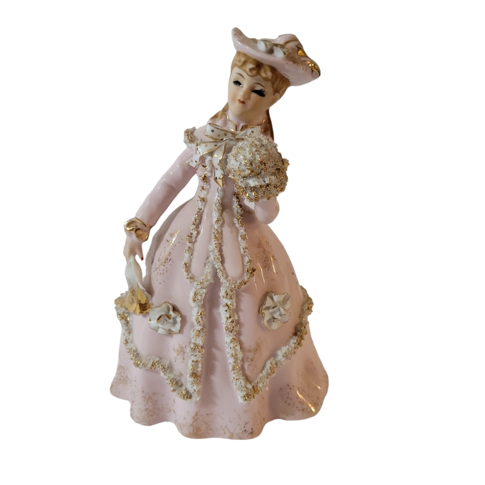 Vintage Geo Z Lefton Victorian Woman Figurine READ